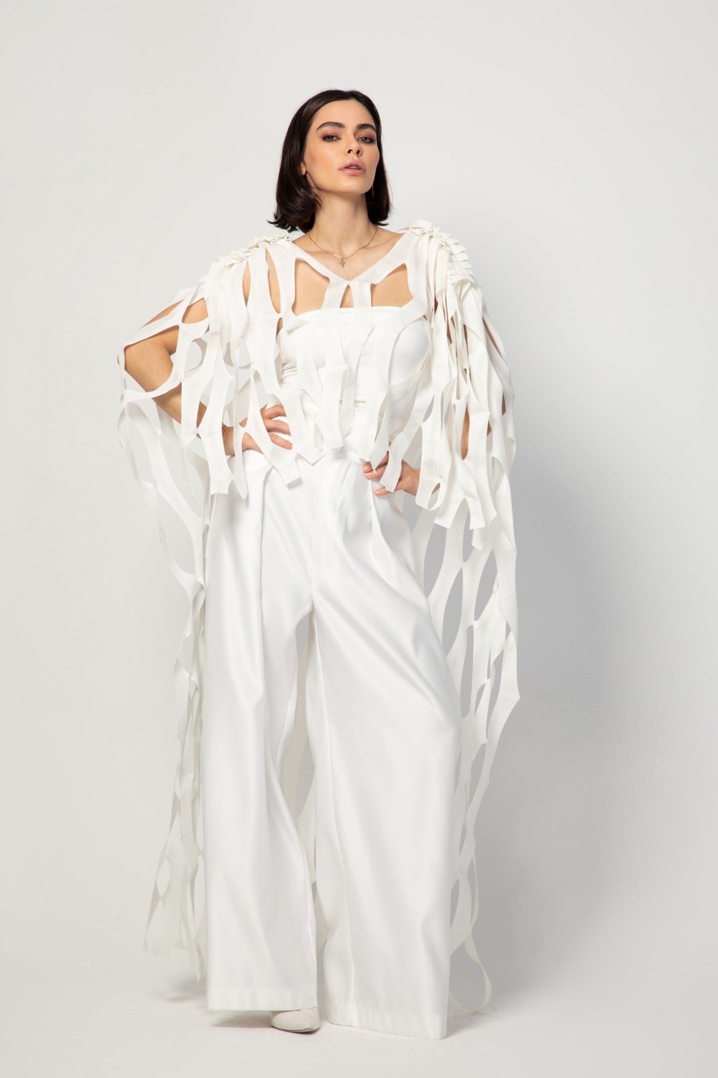 Fallen Angel Textile Sculpture White