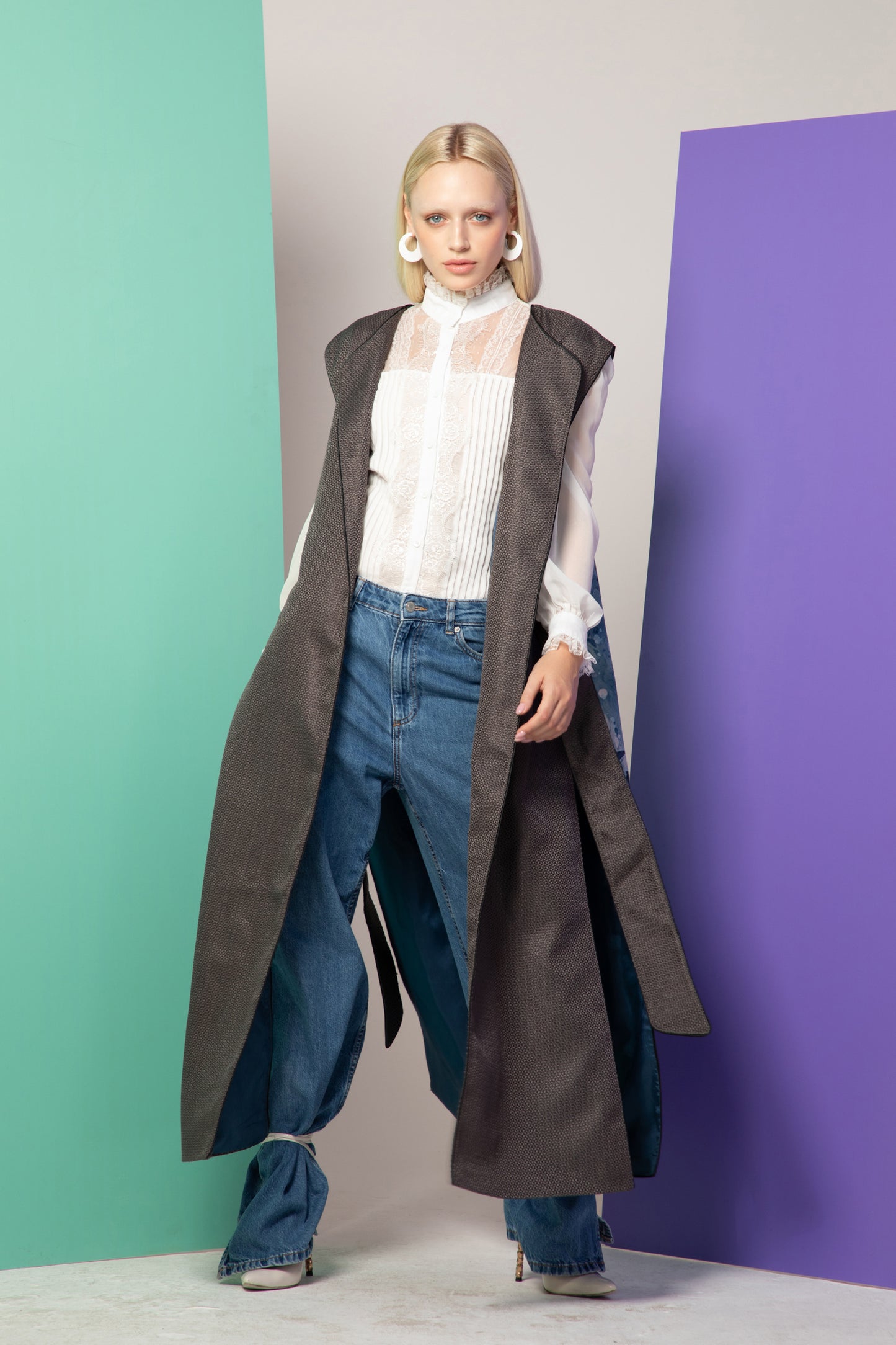 Дълъг елек "Алфа" Ръчна изработка