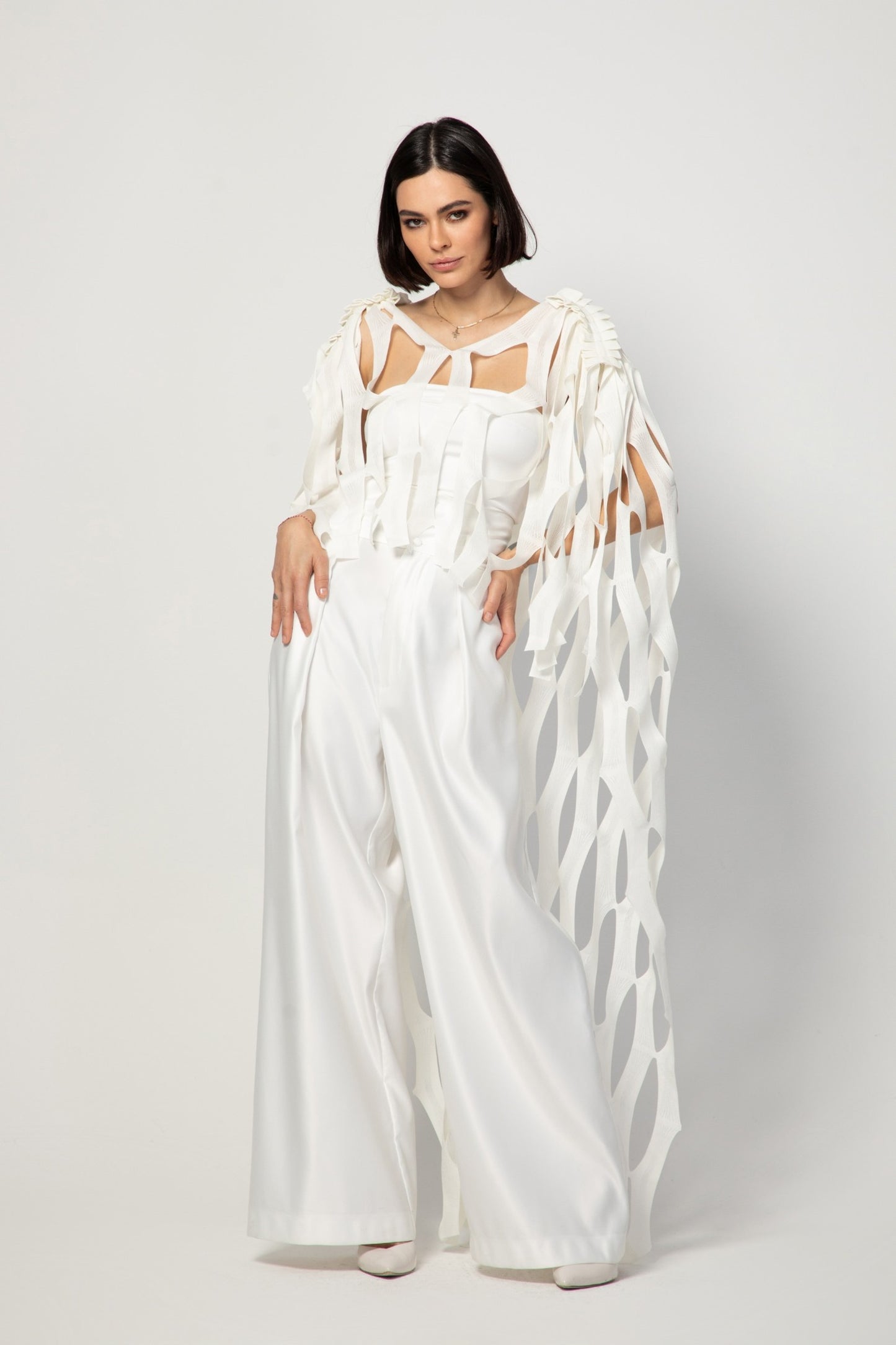 Fallen Angel Textile Sculpture White